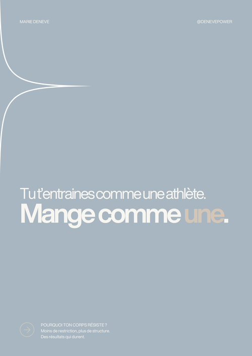 Mange comme une athlète